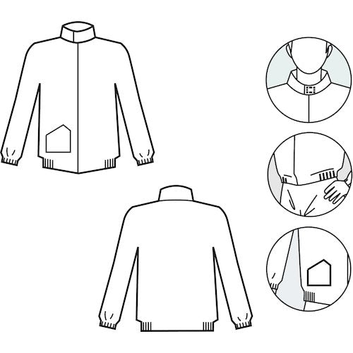 Azeas Tyvek(R) Jumper 2110A L Size 2110A-L 1 Piece