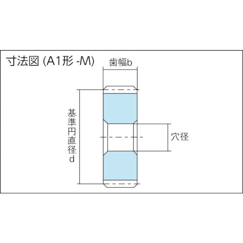 KG S45C 평기어 S1S40A-0608F 모듈 1.0 압력각 20도(병치) 치수 40 형상 A1 S1S40A-0608F 1개