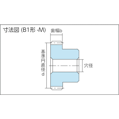 KG S45C평 기어 S1S40B-0608 모듈 1.0 압력각 20도(병치) BF시리즈 치수 40 형상 B1 S1S40B-0608 1개