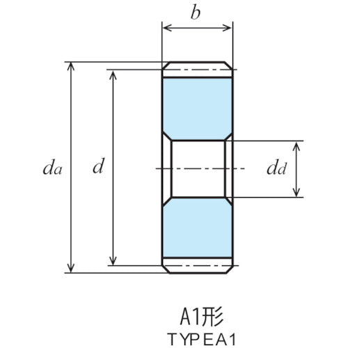 KG S45C평 기어 S1S 70A-0610F 모듈 1.0 압력각 20도(병치) 치수 70 형상 A1 S1S 70A-0610F 1개