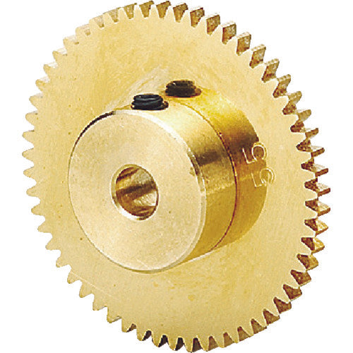 KG S45C Spur Gear S50B40B+0203 Module 0.5 Pressure angle 20 degrees (straight teeth) Brass B2 type S50B40B+0203 1 piece