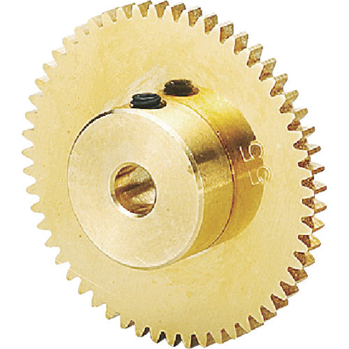 KG S45C Spur Gear S50B50B+0203 Module 0.5 Pressure angle 20 degrees (straight teeth) Brass B2 type S50B50B+0203 1 piece