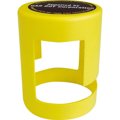 CAR-BOY Color Plastic Pole Cap Chain Lock Yellow CP-02CL 1 pc