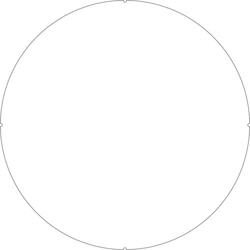 CAR-BOY Color Plastic Pole Sign Cap Plate Plain CP45 1 piece