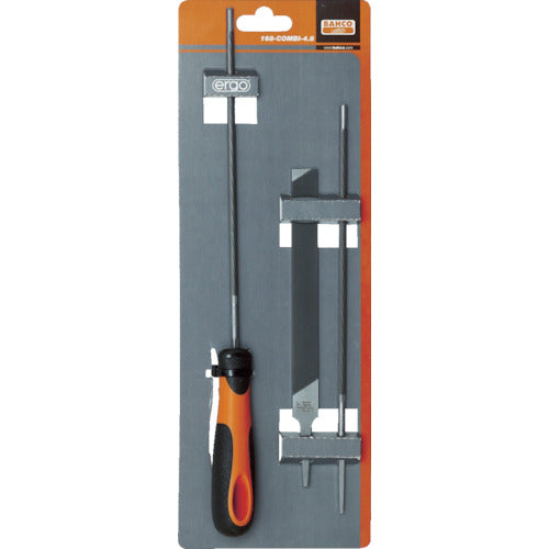 Bahco Ergo Chainsaw File Set Blade Length 200mm Blade Width 5.5mm 168-COMBI-5.5 1 S