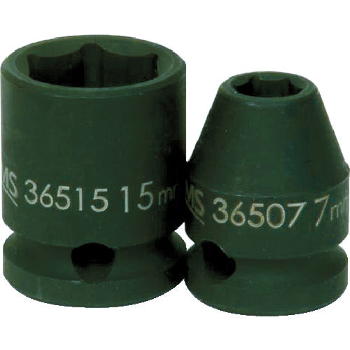 ＷＩＬＬＩＡＭＳ　インパクト用ソケット　ショート　３／８　６角　対辺寸法１１×全長２５ｍｍ　JHW36511　1 個