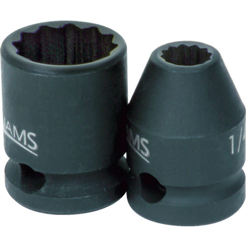 Williams 임팩트용 소켓 3/8 12각 대변 치수 15mm JHW36615 1개