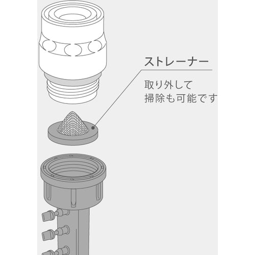 タカギ　５分岐コネクター　４ｍｍ×５　GKJ111　1 個