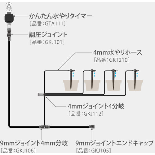 Takagi Pot Sprinkler Drip GKS102 1 PK