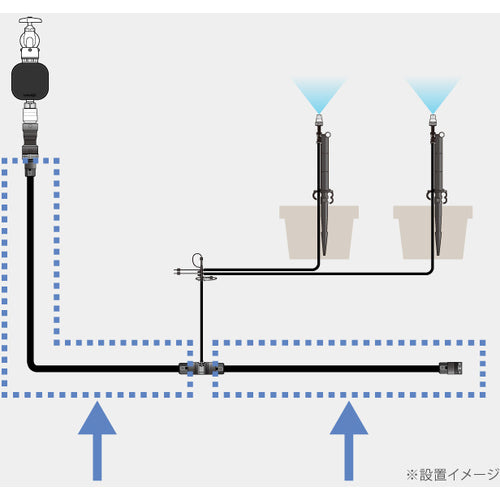 タカギ　水やりホース１０ｍ　内径９ｍｍ　GKT110　1 個