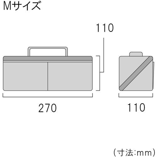Fujiya Hippo Case Medium Ice Gray FTC2-MIG 1 pc