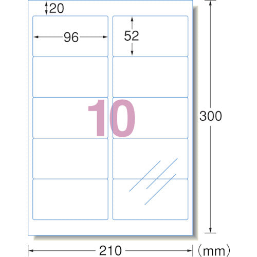 ３Ｍ　エーワン［［ＴＭ上］］　透明保護フィルム　９６×５２ｍｍ　（６枚入）　79210　1 PK