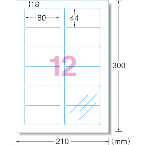 ３Ｍ　エーワン［［ＴＭ上］］　透明保護フィルム　８０×４４ｍｍ　（６枚入）　79212　1 PK