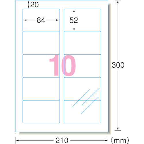 ３Ｍ　エーワン［［ＴＭ上］］　透明保護フィルム　８４×５２ｍｍ　（６枚入）　79310　1 PK