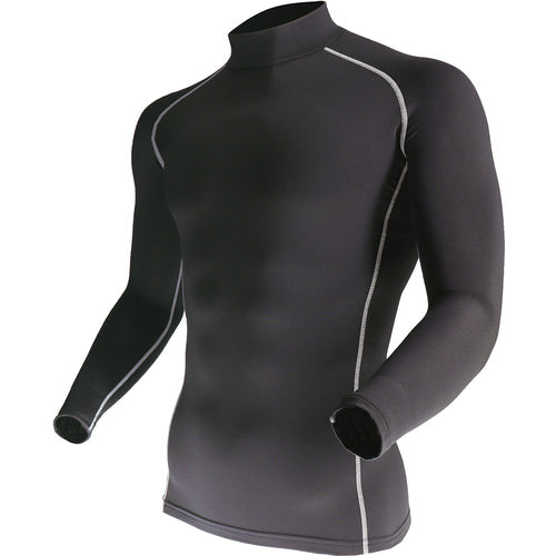 Otafuku BT Power Stretch High Neck Shirt Black 3L JW-170-BK-3L 1 unit