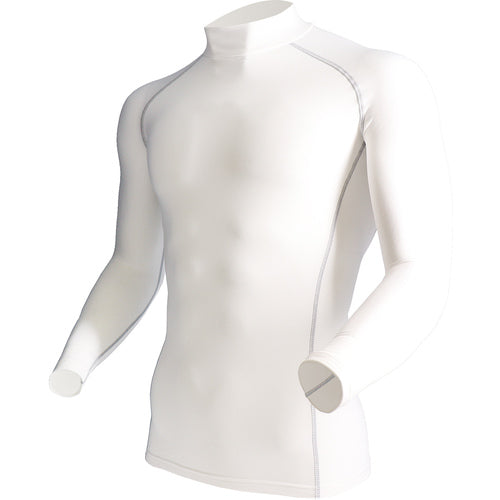 Otafuku BT Power Stretch High Neck Shirt White 3L JW-170-WH-3L 1 unit