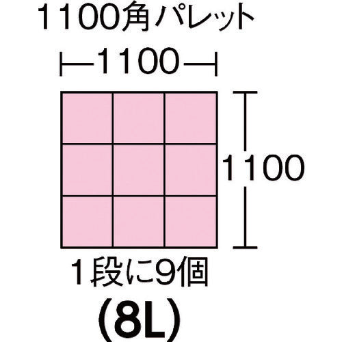 ＤＩＣ　ＮＣＳ型コンテナＮＣＳ−９　外寸：Ｗ３６３ＸＤ２７１ＸＨ１３０　青　NCS-9　1 個