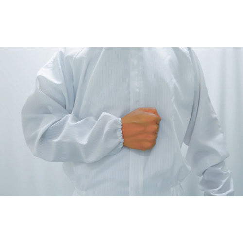 GOLDWIN 클린 룸용 웨어 프런트 패스너 원피스 블루 M PP1410-BM 1 착용