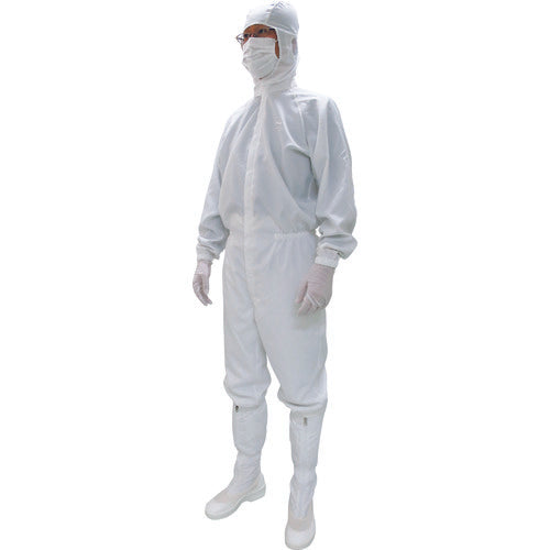 GOLDWIN Cleanroom Wear Hooded One-Piece White S PP1440-WS 1 Piece