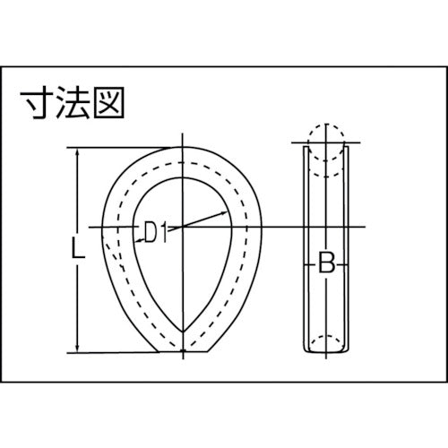 TRUSCO Forged A-type thimble 18mm TAT-018 1 piece