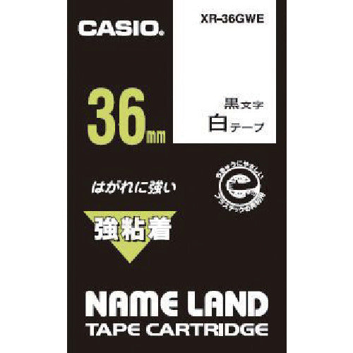 カシオ　ネームランド用強粘着テープ３６ｍｍ　XR-36GWE　1 個