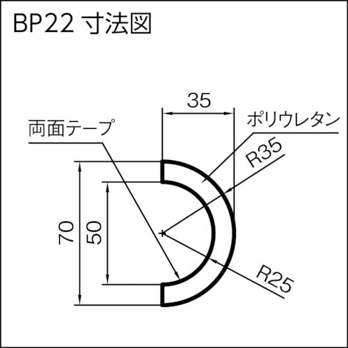 ＩＷＡＴＡ　バンパープロ　ＢＰ２２　（１ｍ）　BP22-L1　1 本