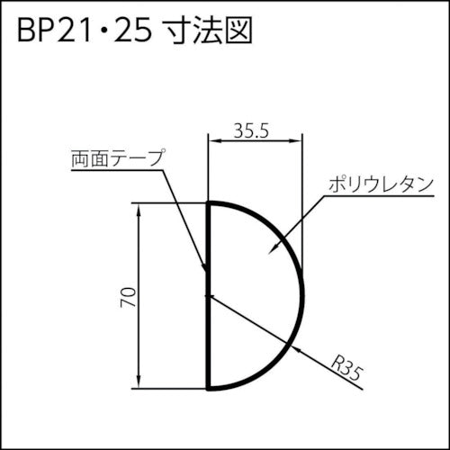 ＩＷＡＴＡ　バンパープロ　ＢＰ２５　（１ｍ）　BP25-L1　1 本