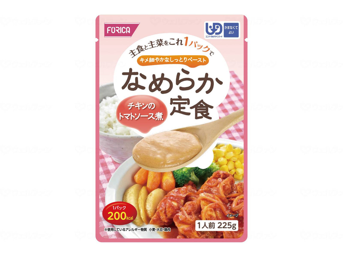 ホリカフーズなめらか定食 ｹｰｽ ﾁｷﾝのﾄﾏﾄｿｰｽ煮