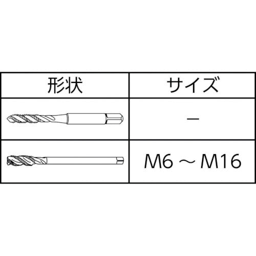 야마와 중경도 탄소강용 거리 구멍용 나선형 탭 JIS MHSL-J P3 M6X1 MHSL P3 M6X1 1개