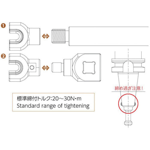 ＴＨＥＣＵＴ　プルボルトＢＴ３０用トルク対応アダプター　PMA-BT30　1 個