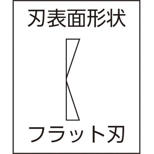 ＫＥＩＢＡ　プラスチック用ニッパー（刃先形状フラット）　１００　PL-724　1 丁