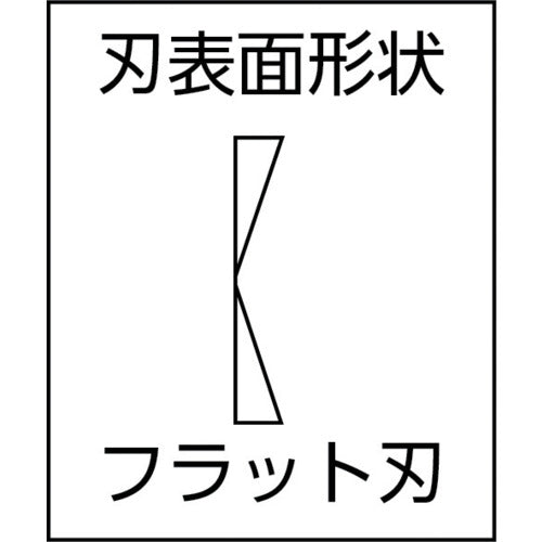 ＫＥＩＢＡ　エルゴニッパー　プラスチック用　左利き用（刃先形状フラット）　１５０　PL-746L　1 丁