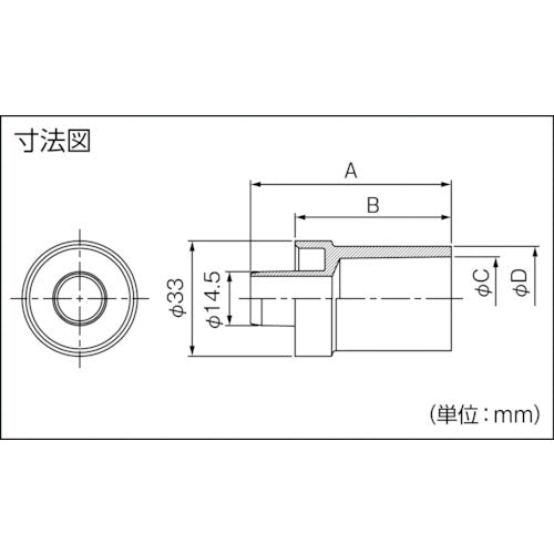 因幡電工　ドレンホース用ＶＰ管ジョイント　適合ＶＰ管１３Ａ　DSH-14-13V　1 個