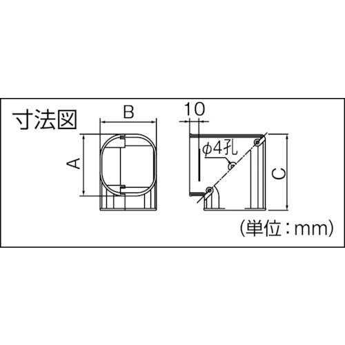 因幡電工　ミニスリムコーナー平面９０°　SKM-77-B　1 個