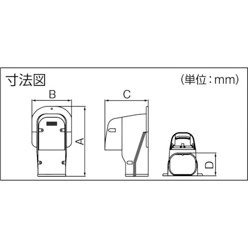 因幡電工　ウォールコーナー換気式　ブラウン　SWK-77N-B　1 個