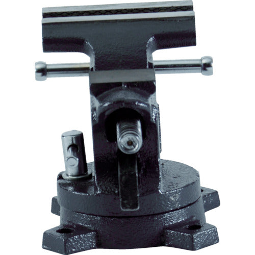 ＴＲＵＳＣＯ　回転台付バイス（角胴シャフト）軽作業用　１００ｍｍ　TLV-100　1 台