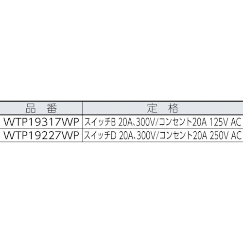 Ｐａｎａｓｏｎｉｃ　コスモワイドエアコン用埋込スイッチ付コンセント　WTP19227WP　1 個