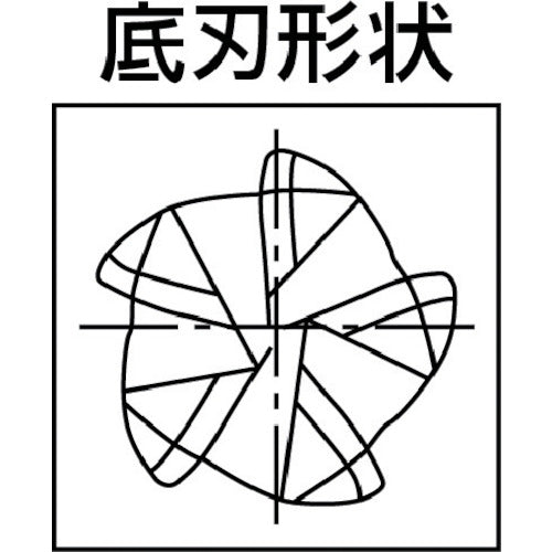 ＯＳＧ　ＦＸコート　チタン合金加工用不等リードエンドミル　５刃ロング　ＵＶＸ　コーナー半径１．５ｍｍ　刃径１２ｍｍ　刃長４８ｍｍ　首下長６０ｍｍ　８５５５５２２　UVXL-TI-5FL 12XR1.5X60　1 本
