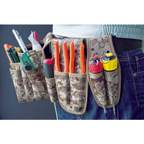 TRUSCO [Sold out and discontinued] Digital Desert Camouflage Compact Tool Case with Two Side Pockets TCM-C21 1 unit