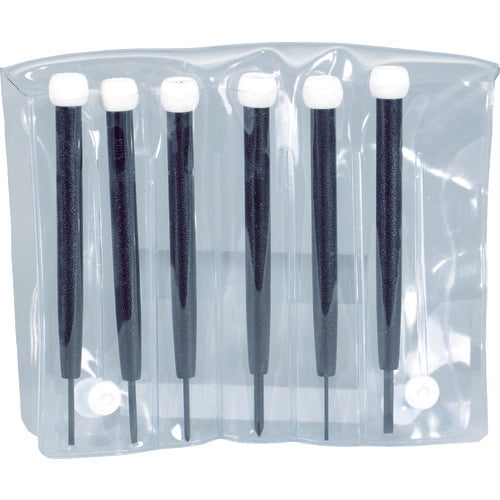 ＴＲＵＳＣＯ　プラスチック柄精密ドライバーセット　６本組　TSD-6SET　1 Ｓ