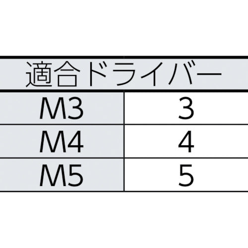 ＴＲＵＳＣＯ　三角穴ボタンボルト　ステンレス　Ｍ３×６　１２本入　B101-0306　1 PK