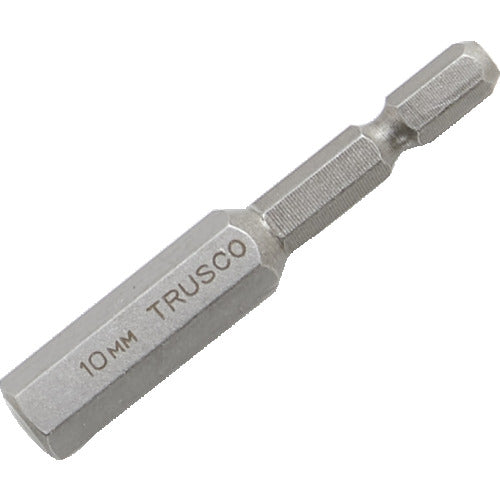 ＴＲＵＳＣＯ　六角ビット　６５Ｌ　１０．０ｍｍ　THBI-100　1 本