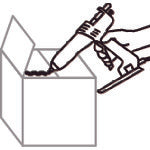 三洋ライフ　ホットメルト　スーパースティック　２０３Ａ（３０ｃｍ）　203A　1 CS