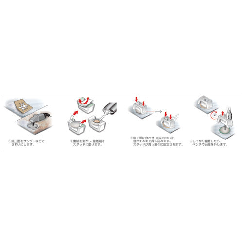 ClickBond Stud CB3000CRA3-12-750 6 pieces