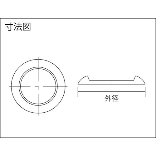 ＴＲＵＳＣＯ　キャスタ−用受け皿　６０ＭＭ　黒　TUK600-BK　1 個