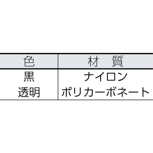 ＴＲＵＳＣＯ　キャスタ−用受け皿　６０ＭＭ　透明　TUK600-TM　1 個