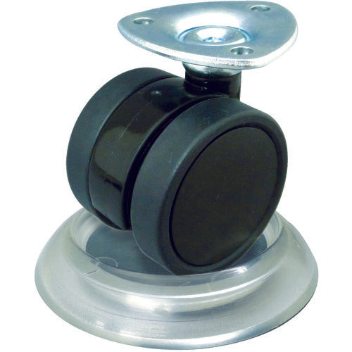 ＴＲＵＳＣＯ　キャスタ−用受け皿　６４ＭＭ　黒　TUK630-BK　1 個