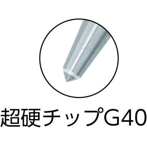 ＲＥＮＮＳＴＥＩＧ　超硬チップ付センターポンチ　３Ｘ１２０ｍｍ　430-121-0　1 本