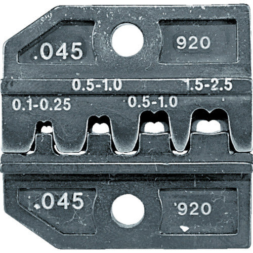 ＲＥＮＮＳＴＥＩＧ　圧着ダイス　６２４−０４５　オープンバレル平端子０．１−２．　624-045-3-0　1 組