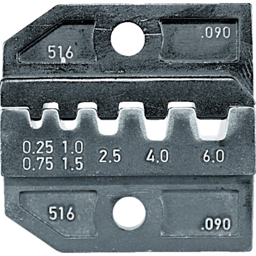 ＲＥＮＮＳＴＥＩＧ　圧着ダイス　６２４−０９０　フェルール端子０．２５−６．０　624-090-3-0　1 組